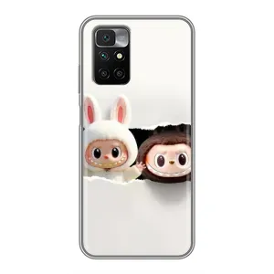 Чехол с принтом Лабубу для Xiaomi Redmi 10 (Фигурки Labubu)