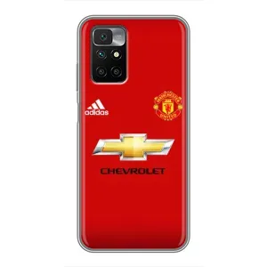 Силиконовые Чехлы принт Футбол на Xiaomi Redmi 10 (Man United)
