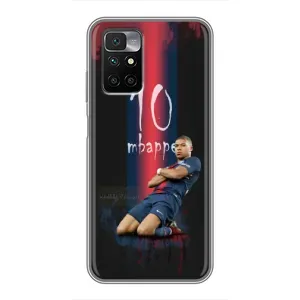 Чехол (TPU) с Футболистом на Xiaomi Redmi 10 (MBAPPE 10)