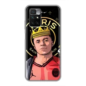 Чехол (TPU) с Футболистом на Xiaomi Redmi 10 (Mbappe King)