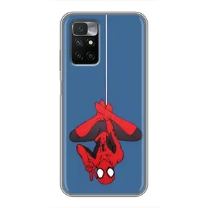 Чохол Супергерой Людина Павук на Xiaomi Redmi 10 (На павутині)