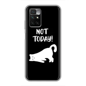 Бампер с изображением Котиков для Редми 10 (Not Today)