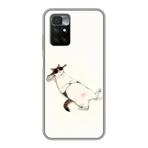 Чехол на тематику: Коты для Xiaomi Redmi 10 (Отдых)