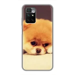 Чехол (ТПУ) Милые собачки для Xiaomi Redmi 10 (Померанский шпиц)