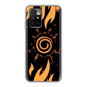 Купить Чехлы на телефон с принтом Anime для Xiaomi Redmi 10 (Солнце Наруто)