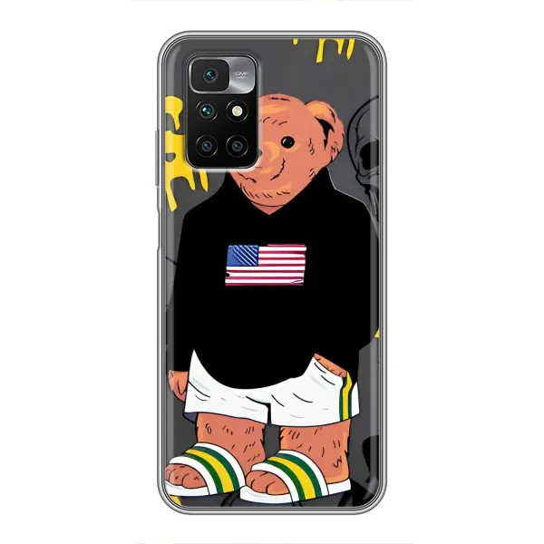 Чехол с рисунком «Teddy USA» для Xiaomi Redmi 10 Чехол с рисунком «Teddy USA» для Xiaomi Redmi 10