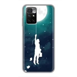 Чехол (ТПУ) с планетами на Xiaomi Redmi 10 (To The moon)