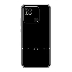 Силиконовый бампер с картинкой машины на Xiaomi Redmi 10A (Силует Audi)