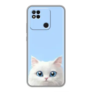 Чехол на тематику: Коты для Xiaomi Redmi 10A (Белый кот)
