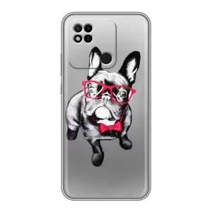 Чохол (ТПУ) Милі песики для Xiaomi Redmi 10A (Бульдог в окулярах)