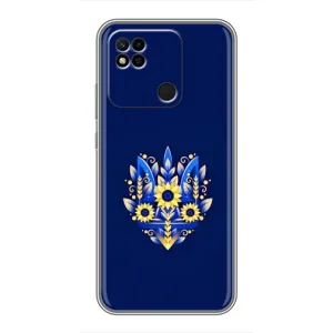 Чехол Укр Символика для Xiaomi Redmi 10A (Цветущий Герб)