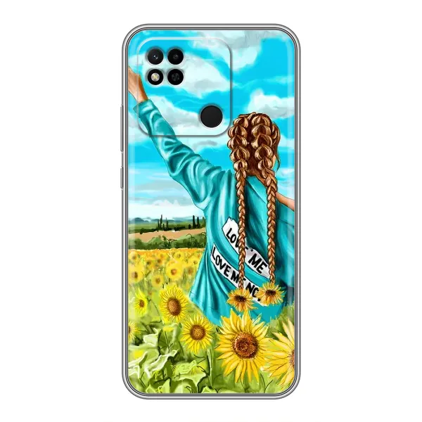 Чехол с рисунком «Девушка на поле» для Xiaomi Redmi 10A Чехол с рисунком «Девушка на поле» для Xiaomi Redmi 10A