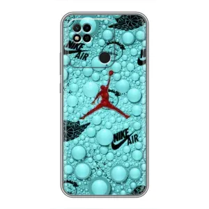 Силиконовый Чехол Nike Air Jordan на Редми 10а (Джордан Найк)