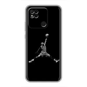 Силиконовый Чехол Nike Air Jordan на Редми 10а (Джордан)