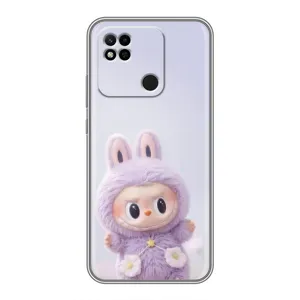 Чехол с принтом Лабубу для Xiaomi Redmi 10A (Фиолетовый Лабубу)