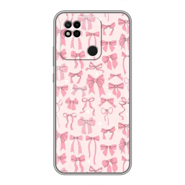 Чехол с рисунком «Фон бантики» для Xiaomi Redmi 10A Чехол с рисунком «Фон бантики» для Xiaomi Redmi 10A