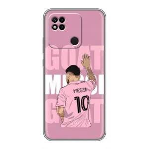 Чехлы Лео Месси в Майами на Xiaomi Redmi 10A (GOAT MESSI)