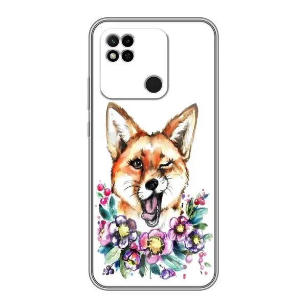 Чехол с рисунком «Хитрая лиса» для Xiaomi Redmi 10A Чехол с рисунком «Хитрая лиса» для Xiaomi Redmi 10A