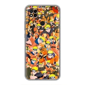 Чехлы с принтом Наруто на Xiaomi Redmi 10A (Коллаж Наруто)