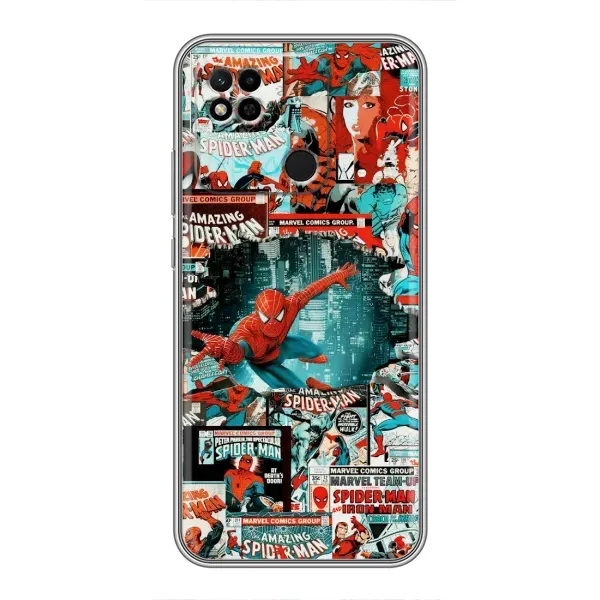 Чехол с рисунком «Комиксы Человек Паук» для Xiaomi Redmi 10A Чехол с рисунком «Комиксы Человек Паук» для Xiaomi Redmi 10A