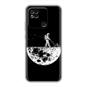 Силіконовый Чохол з принтом "Космонавти" на Xiaomi Redmi 10A (Космонавт)