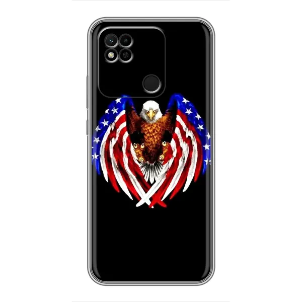 Чехол с рисунком «Крылья США» для Xiaomi Redmi 10A Чехол с рисунком «Крылья США» для Xiaomi Redmi 10A