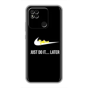 Силиконовый Чехол на Xiaomi Redmi 10A с картинкой Nike (Later)