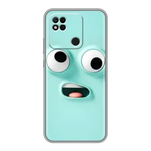 Силиконовые Чехлы (смешные стикеры) для Xiaomi Redmi 10A (Забавное мятное лицо)
