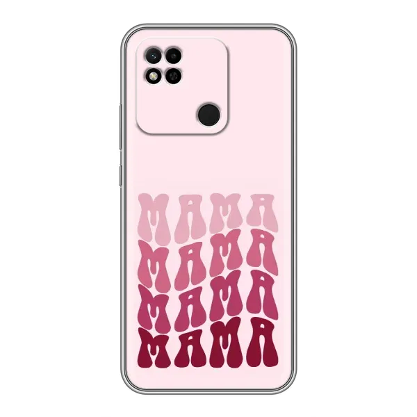 Чехол с рисунком «Надпись мама» для Xiaomi Redmi 10A Чехол с рисунком «Надпись мама» для Xiaomi Redmi 10A