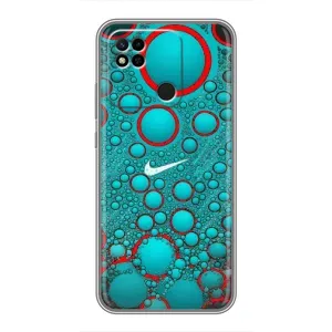Силиконовый Чехол на Xiaomi Redmi 10A с картинкой Nike (Найк зеленый)