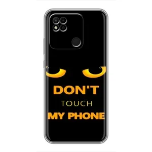 Чехол с Прикольным принтом на Xiaomi Redmi 10A (Не трогай мой телефон)