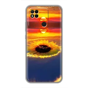 Чехлы с картинкой Подсолнухов для Редми 10а (Небо подсолнух)