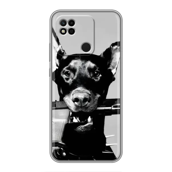Чехол с рисунком «Опасный доберман» для Xiaomi Redmi 10A Чехол с рисунком «Опасный доберман» для Xiaomi Redmi 10A