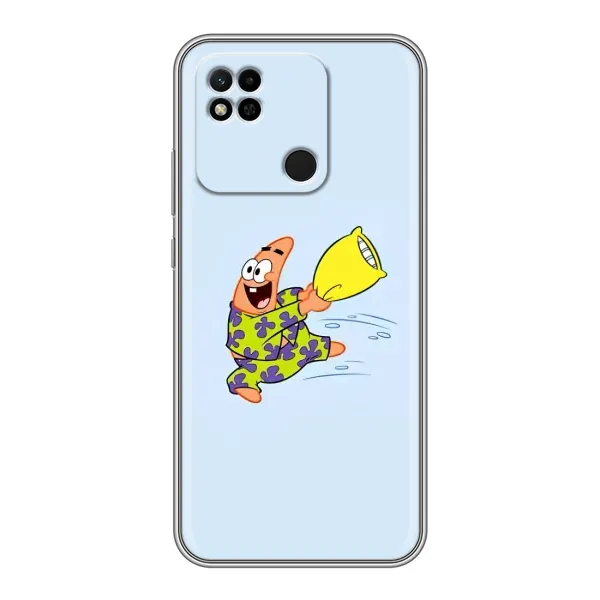 Чехол с рисунком «Патрик с подушкой» для Xiaomi Redmi 10A Чехол с рисунком «Патрик с подушкой» для Xiaomi Redmi 10A