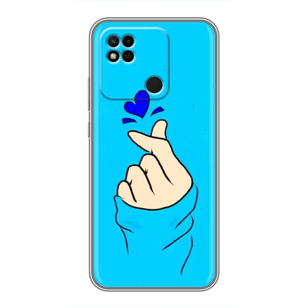Чехол с рисунком «Сердце на синем» для Xiaomi Redmi 10A Чехол с рисунком «Сердце на синем» для Xiaomi Redmi 10A