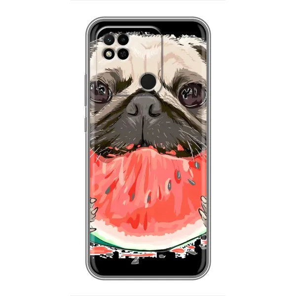 Чехол с рисунком «Смешной Мопс» для Xiaomi Redmi 10A Чехол с рисунком «Смешной Мопс» для Xiaomi Redmi 10A