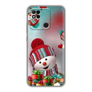Чохли на Новий Рік Xiaomi Redmi 10A (Сніговик в шапці)