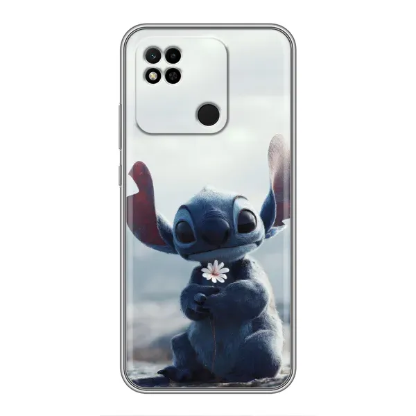 Чехол с рисунком «Стич с цветочком» для Xiaomi Redmi 10A Чехол с рисунком «Стич с цветочком» для Xiaomi Redmi 10A
