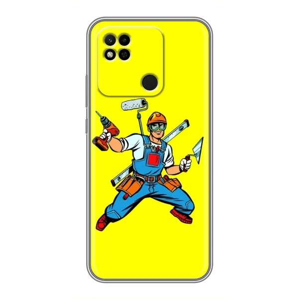 Чехол с рисунком «Строитель» для Xiaomi Redmi 10A Чехол с рисунком «Строитель» для Xiaomi Redmi 10A