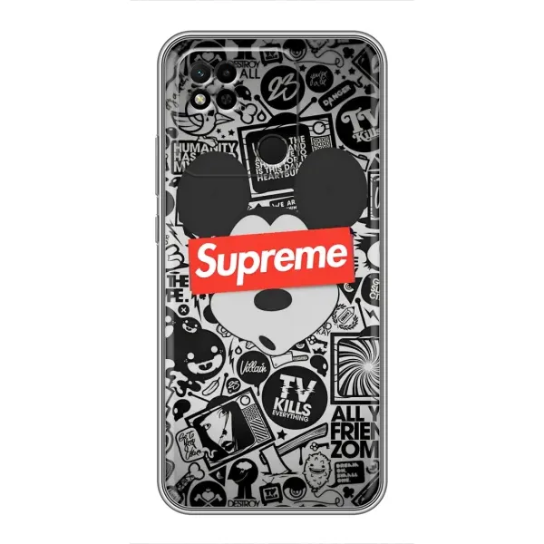 Чехол с рисунком «Supreme Маус» для Xiaomi Redmi 10A Чехол с рисунком «Supreme Маус» для Xiaomi Redmi 10A