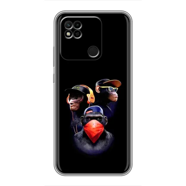 Чехол с рисунком «Три обезьяны» для Xiaomi Redmi 10A Чехол с рисунком «Три обезьяны» для Xiaomi Redmi 10A