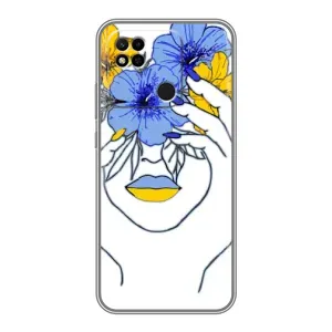 Чехол на Xiaomi Redmi 10A Украинский дизайн (Украинка на всю голову)