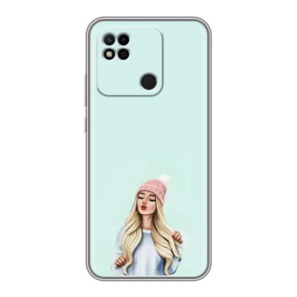 Чехол с рисунком «В шапке» для Xiaomi Redmi 10A Чехол с рисунком «В шапке» для Xiaomi Redmi 10A