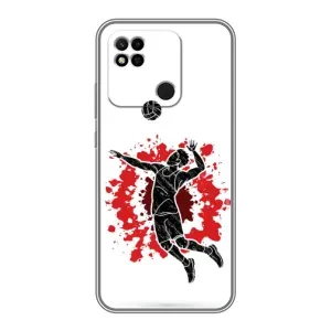 Чохли з прінтом Спортивна тематика для Xiaomi Redmi 10A (Волейболіст)