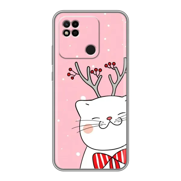 Чехол с рисунком «Зимний кот» для Xiaomi Redmi 10A Чехол с рисунком «Зимний кот» для Xiaomi Redmi 10A