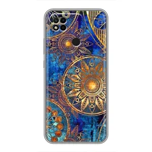 Чохли з сенсом на Xiaomi Redmi 10A (Золоті узори)