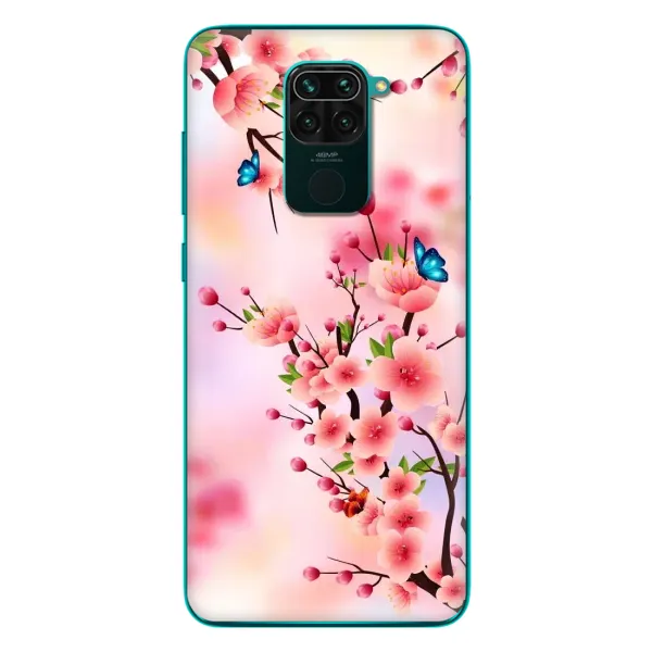 Чехол с рисунком «Бабочки на сакуре» для Xiaomi Redmi 10X Чехол с рисунком «Бабочки на сакуре» для Xiaomi Redmi 10X