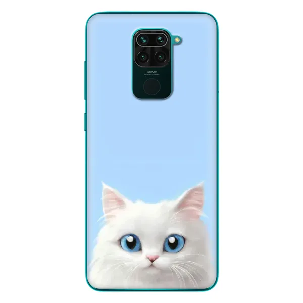 Чехол с рисунком «Белый кот» для Xiaomi Redmi 10X Чехол с рисунком «Белый кот» для Xiaomi Redmi 10X