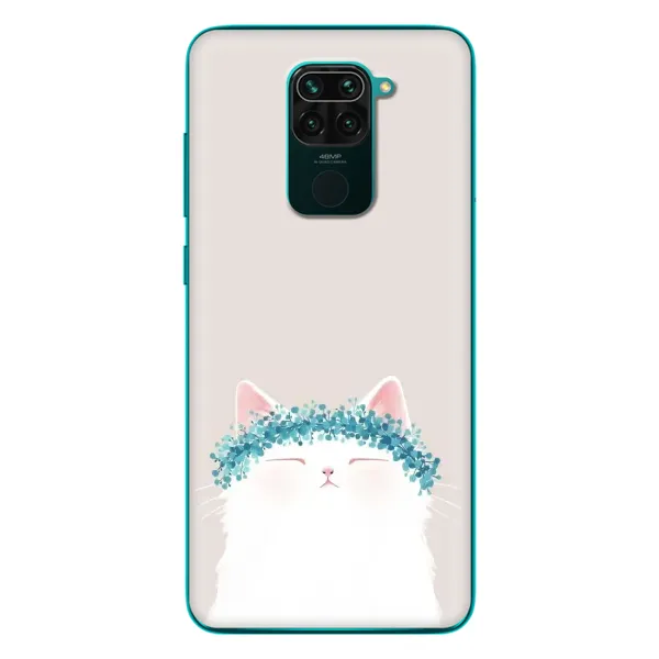 Чехол с рисунком «Белый котик» для Xiaomi Redmi 10X Чехол с рисунком «Белый котик» для Xiaomi Redmi 10X
