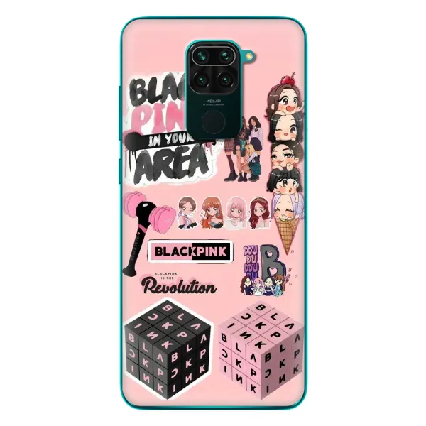 Чехол с рисунком «BLACK PINK коллаж» для Xiaomi Redmi 10X Чехол с рисунком «BLACK PINK коллаж» для Xiaomi Redmi 10X